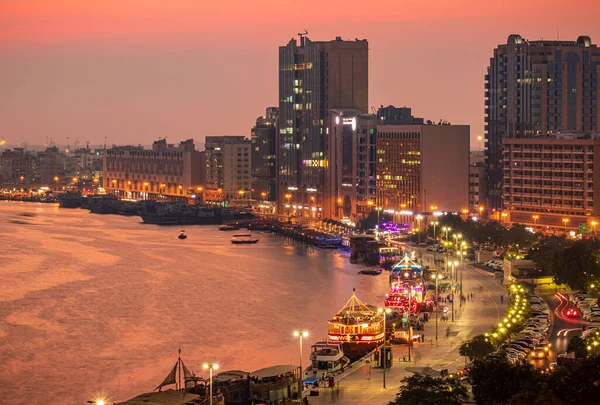 Dubai United Arab Emirates Aug 2019 Panoramablick Auf Die Skyline — Stockfoto