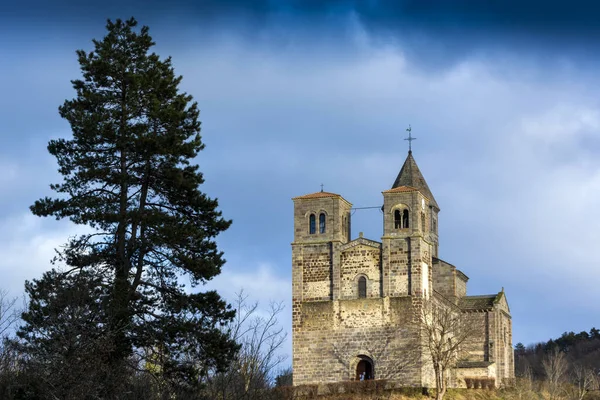 Romanesque Church Saint Nectaire Διαμέρισμα Puy Dome Auvergne Rhone Alpes — Φωτογραφία Αρχείου