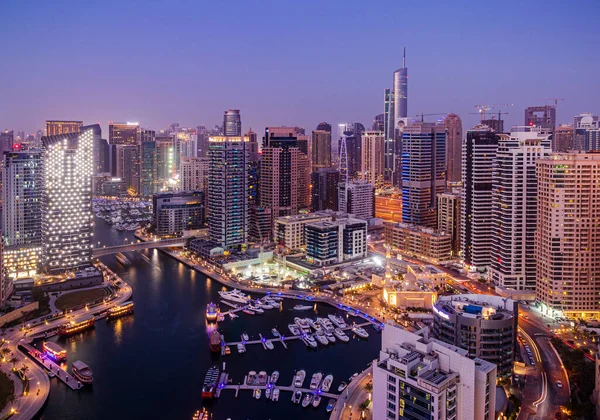 Duba Egyesült Arab Emirates 2019 Augusztus Lenyűgöző Dubai Marina Skyline — Stock Fotó