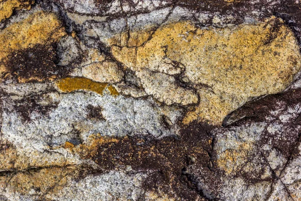Een Close Van Een Granieten Stenen Muur Bruine Kleur Perfect — Stockfoto