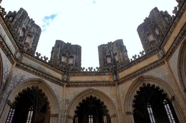 Detalj Batalha Kloster Torn Leiria District Portugal — Stockfoto