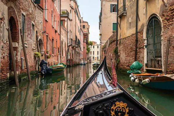 Blick Vom Bug Einer Gondel Venedig Italien — Stockfoto