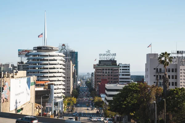 Hollywood Los Angeles Ηνωμένες Πολιτείες Απρ 2018 Κτήριο Της Capitol — Φωτογραφία Αρχείου