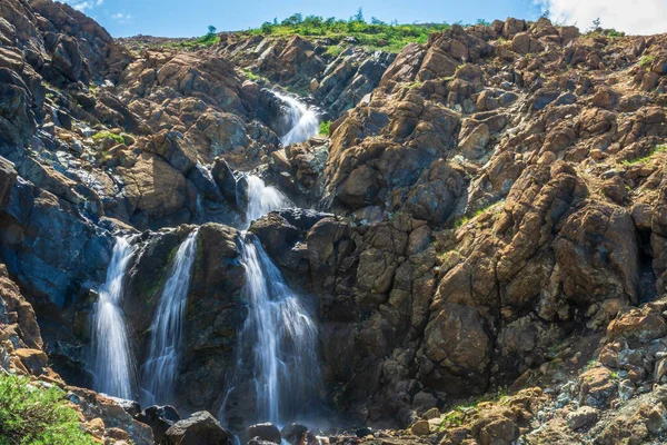 Tablelands Brook Falls Gros Morne Terranova Labrador Canada — Foto Stock