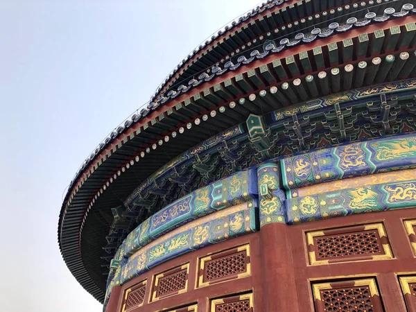 北京天坛皇家祭祀祭坛的特写镜头 — 图库照片