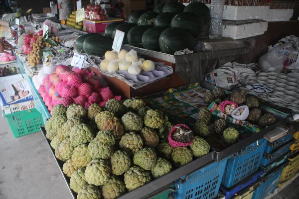 Bangkok Thailand Nov 2016 Produceer Markt Straat Bangkok Thailand Verkoopt — Stockfoto