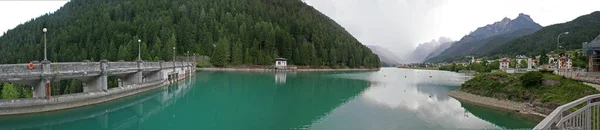 Lago Fedaia Montañas Dolomitas Italia Video Time Lapse Con Nubes —  Fotos de Stock