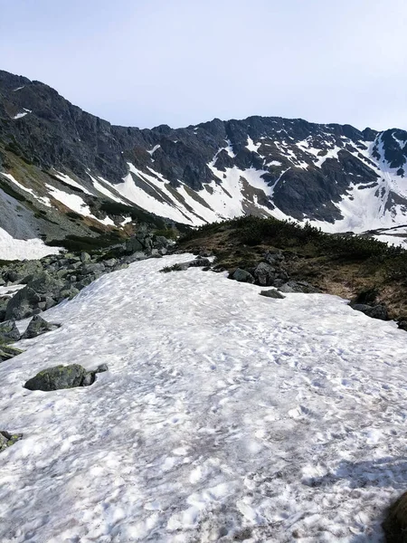 Picturesque Mountains Tatra National Park Winter — Zdjęcie stockowe