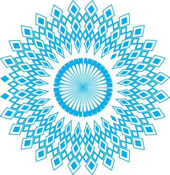 Eine Illustration Der Mandala Kunst Auf Weißem Hintergrund — Stockfoto