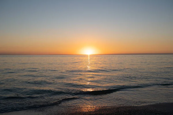 Прекрасний Знімок Моря Заході Сонця — стокове фото