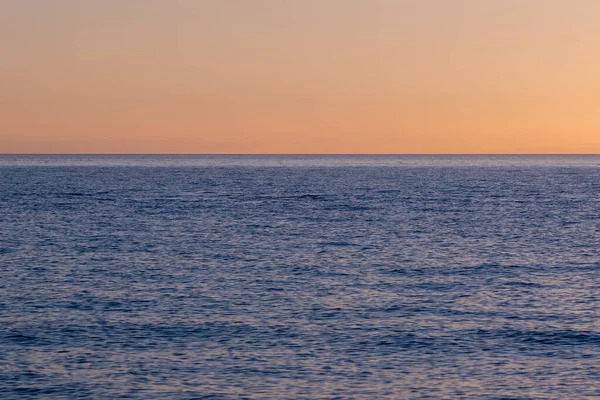 Ein Schöner Blick Auf Den Meereshorizont Unter Dem Himmel Bei — Stockfoto