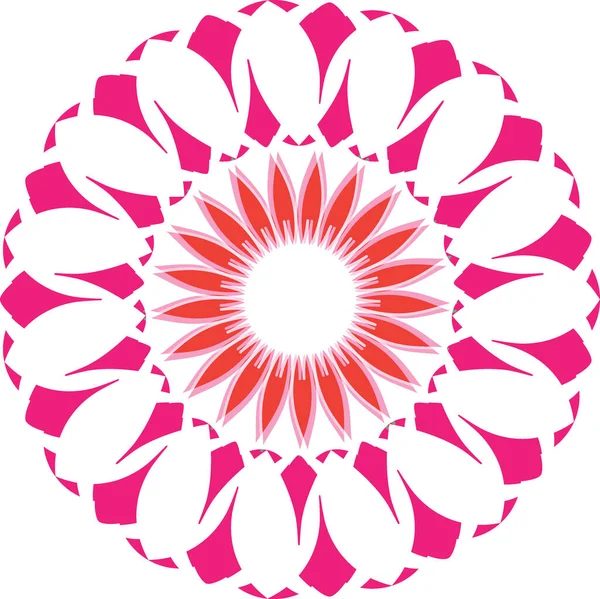 Mandala Colorato Isolato Uno Sfondo Bianco — Foto Stock