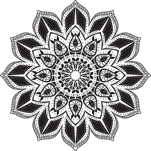 Eine Illustration Der Mandala Kunst Auf Weißem Hintergrund — Stockfoto