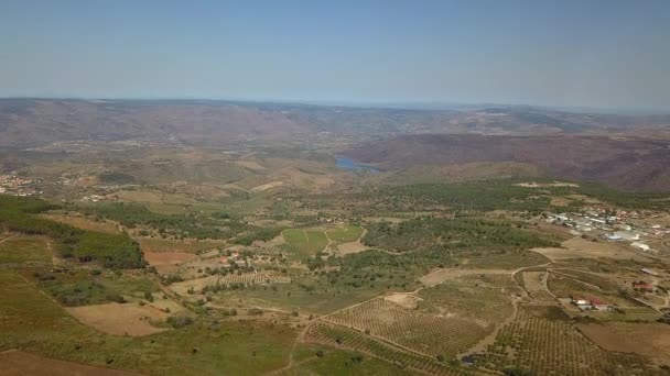 Une Belle Vue Grand Angle Paysage Rivière Génériques Portugal Région — Video