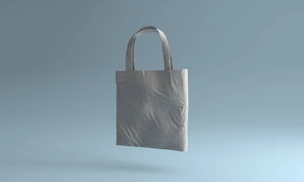 Illustration Une Maquette Réaliste Sac Fourre Tout Blanc Sur Fond — Photo