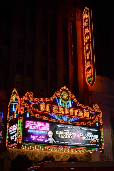 Los Angeles Stati Uniti Aprile 2017 Foto Del Teatro Capitan — Foto Stock