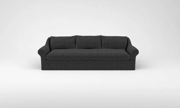 Sebuah Gambar Terisolasi Dari Sofa Pada Latar Belakang Putih — Stok Foto