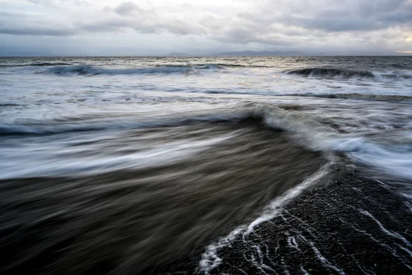 Eine Meereslandschaft Einem Düsteren Tag Der Nähe Von Vancouver Island — Stockfoto