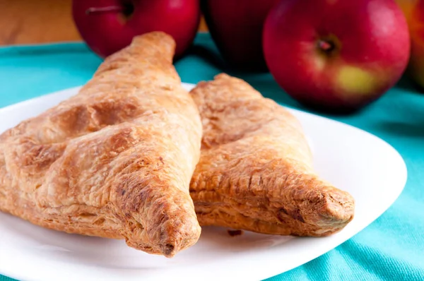 Delicious Apple Turnovers Made Puff Pastry — Stock Photo, Image