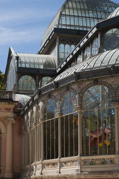 Palacio Cristal Situado Parque Del Retiro — Foto de Stock