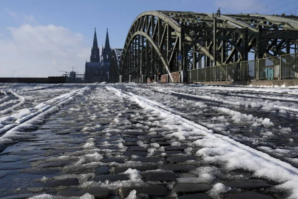 Closeup Shot Cologne Germany Wintertime — Stock Photo, Image