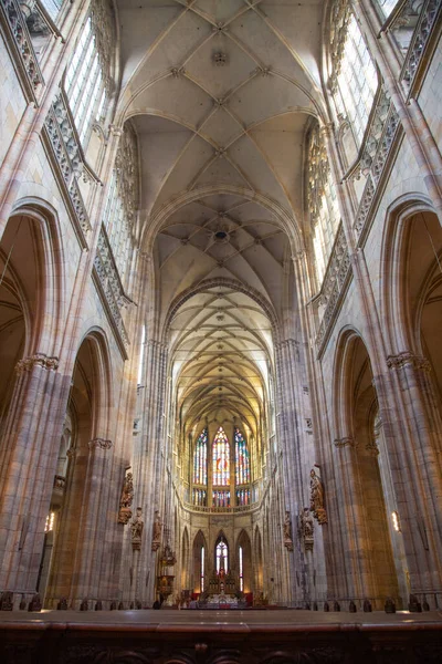 Famosa Catedral Histórica São Vito Praga República Checa — Fotografia de Stock