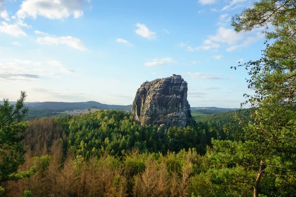 Arenito Parque Nacional Saxon Suíça Alemanha — Fotografia de Stock