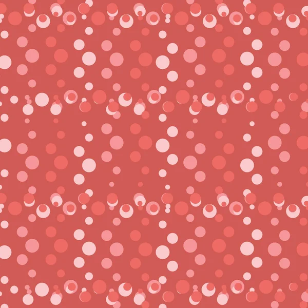 Ένα Εικονογραφημένο Κόκκινο Φόντο Μικρούς Χρωματιστούς Κύκλους — Φωτογραφία Αρχείου