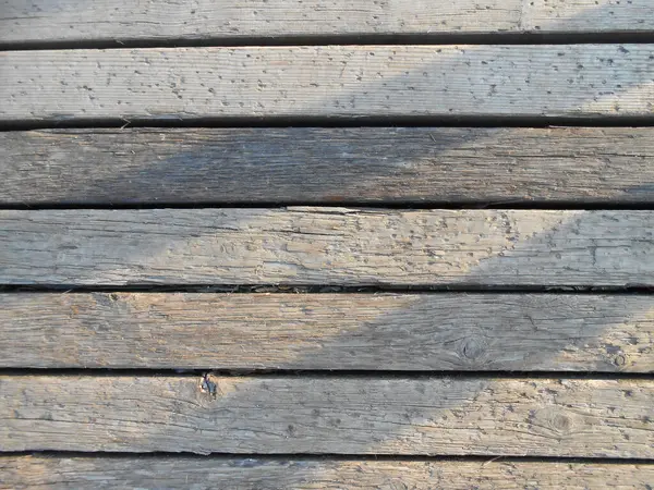 Eine Aufnahme Von Oben Von Einigen Alten Holzplanken — Stockfoto