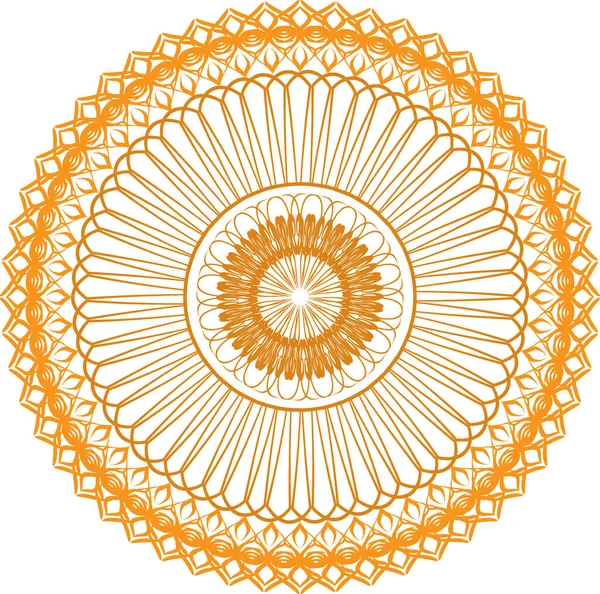 Illustrazione Dell Arte Mandala Sfondo Bianco — Foto Stock