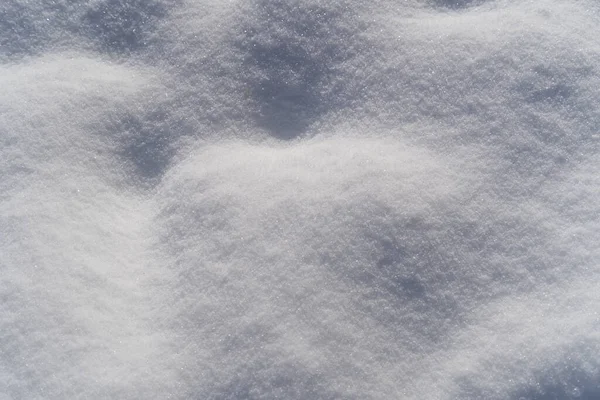Tiro Close Uma Neve Branca Limpa Fresca — Fotografia de Stock