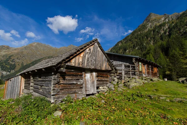 Oude Houten Berghut Een Alp Oostenrijk — Stockfoto