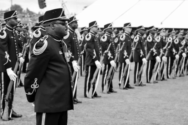 南アフリカ共和国ジョハンネスバーグ2021年1月5日南アフリカ共和国エルメロ2011年9月24日南アフリカ国防軍兵士パレード — ストック写真