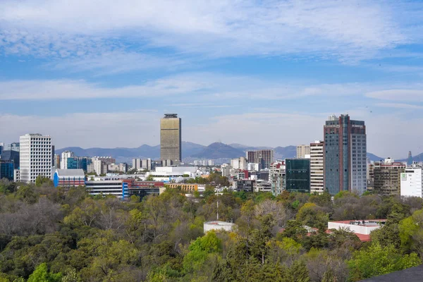 Ciudad México México Mayo 2020 Vista Ciudad México Desde Lago — Foto de Stock