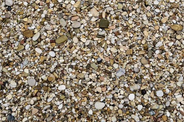 Ein Blick Von Oben Auf Bunte Steine Textur Strand — Stockfoto