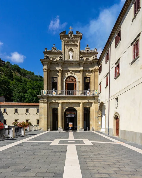 Wnętrze Katolickiego Sanktuarium San Francesco Paola Kalabria Włochy — Zdjęcie stockowe