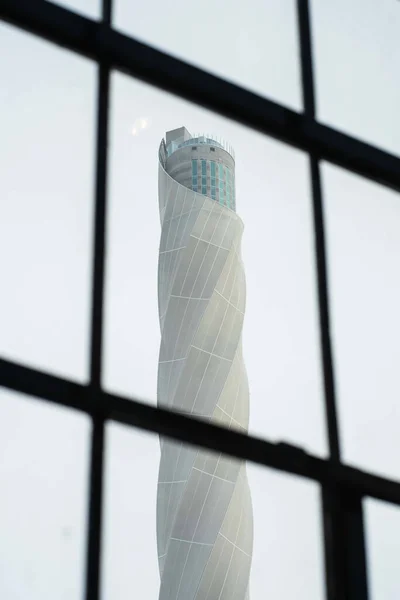 Rottweil Duitsland Januari 2021 Thyssenkrupp Toren Met Bewolkte Lucht Rottweil — Stockfoto