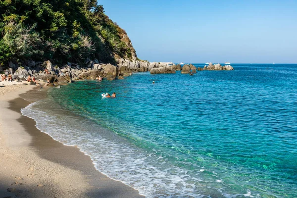 Parghelia Italia Agosto 2020 Aguas Azules Playa Michelino Parghelia Calabria —  Fotos de Stock