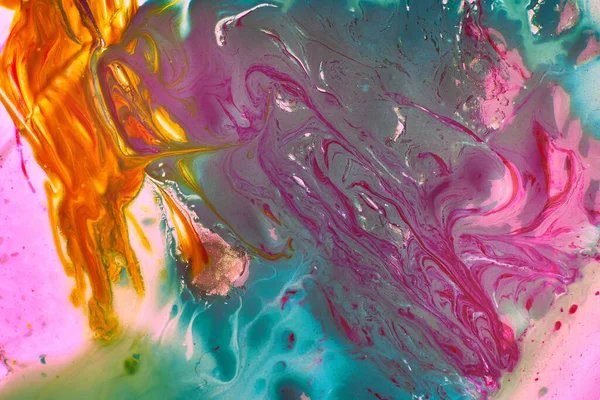 Closeup Colorful Abstract Oil Painted Waves Perfect Wallpapers — Stock fotografie