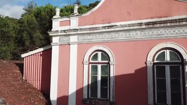 Piękny Widok Termas Dos Cucos Opuszczony Hotel Nieruchomości Publicznej Portugalii — Wideo stockowe