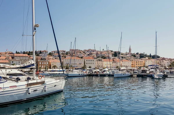 Paesaggio Urbano Bella Città Balneare Con Porto Porto Turistico Porto — Foto Stock