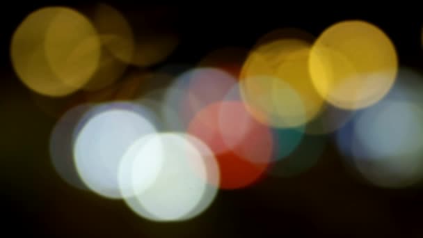 Fondo Abstracto Con Luces Bokeh — Vídeos de Stock