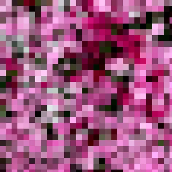 Uma Ilustração Pixels Rosa Preto — Fotografia de Stock