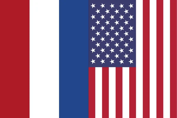 Illustration Flag Netherlands Usa Next Each Other — Stock Photo, Image