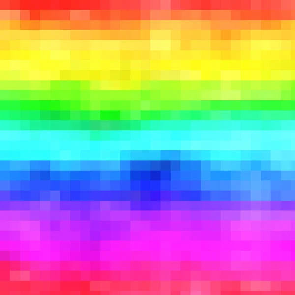Uma Ilustração Pixels Coloridos Arco Íris — Fotografia de Stock
