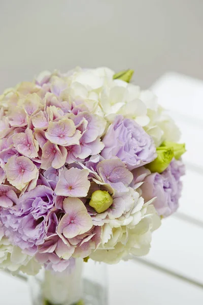 Bouquet Bellissimi Fiori Colorati Appositamente Realizzati Sposa — Foto Stock
