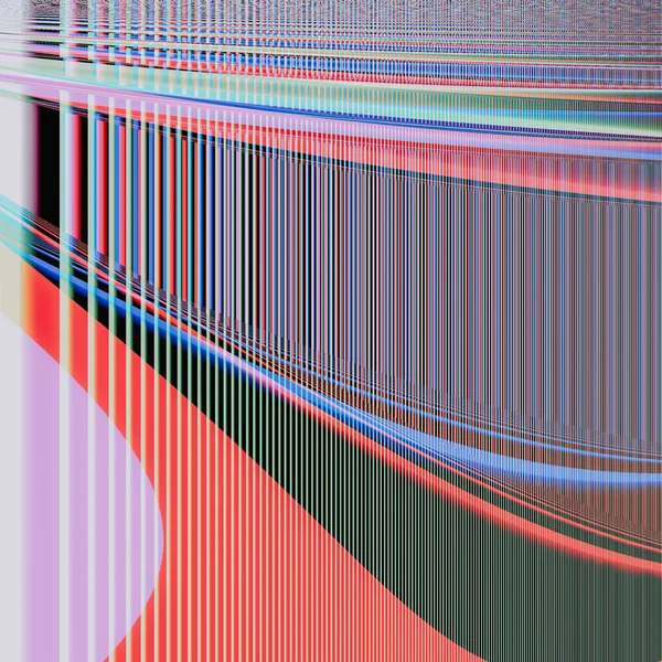 現代の未来的背景のための波と縞模様の幾何学的パターンの抽象的な催眠イラスト — ストック写真