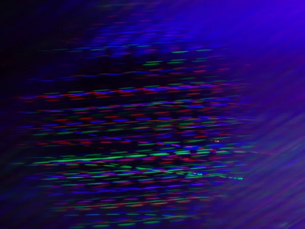 Kleurrijke Progressieve Ritmische Lichtsporen Een Zwart Blauwe Achtergrond — Stockfoto