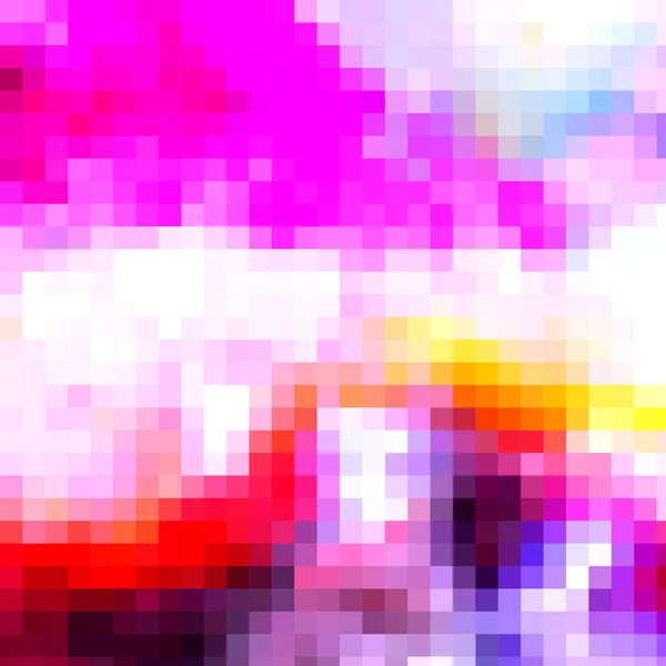 Uma Ilustração Grandes Pixels Fundo Colorido — Fotografia de Stock