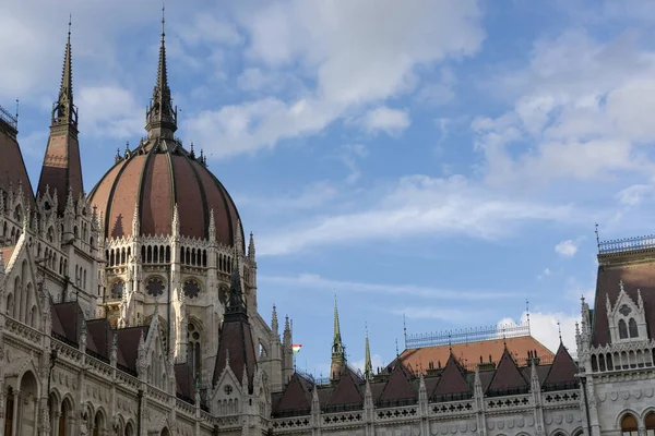 Una Hermosa Vista Del Parlamento Húngaro Budapest — Foto de Stock